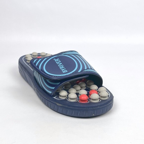 BYRIVER Acupressure Foot Massage Reflexology Slip-On Sandals Sz Small W9-11/M7-9 - Picture 2 of 15